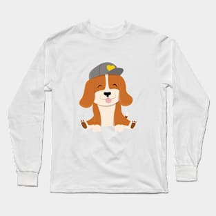 Cute Cartoon Beagle Dog Long Sleeve T-Shirt